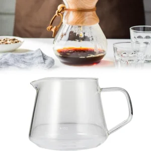 Glass Coffee Pot Clean Pour Over Coffee Server V60